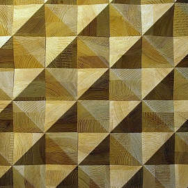 Стеновые панели Flitch Деревянная плитка торцевая из клеёного бруса